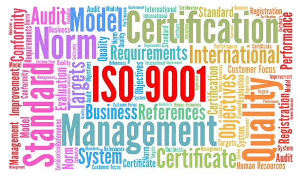 ISO 9001 cloud words