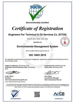 ISO Certificate of Registration Example 2