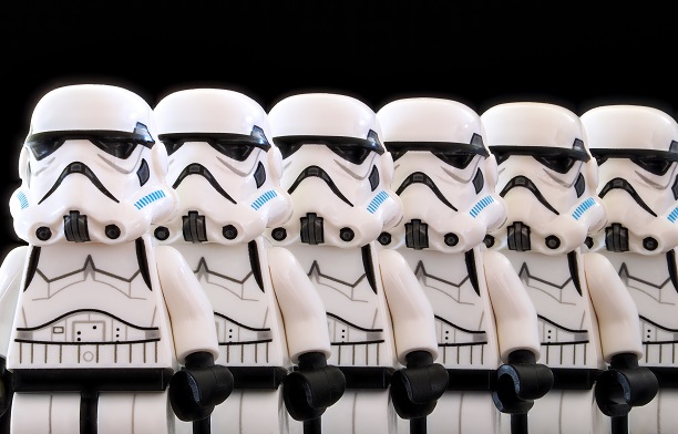 Stormtroopers following regulations